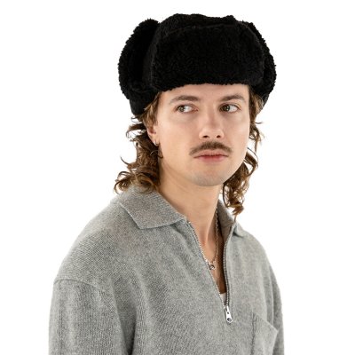 Pelslue - Gårda Lycksele Trapper hat (svart)