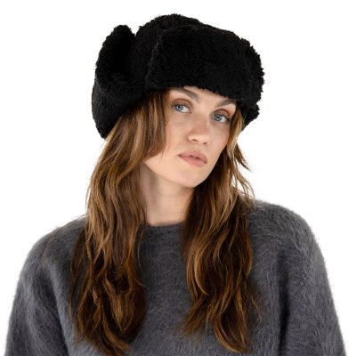 Pelslue - Gårda Lycksele Trapper hat (svart)
