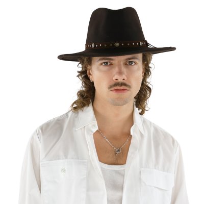 Hatter - Gårda Bowmont Crushable Wool felt Western hat (brun)