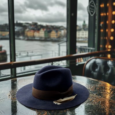 Hatter - Gårda York Fedora (mørke blå)
