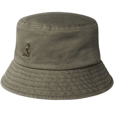 Hatter - Kangol Washed Bucket (mørkegrå)