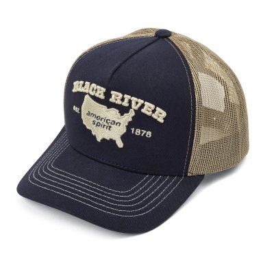 Caps - Black River America Trucker (marineblå/kremfarget)