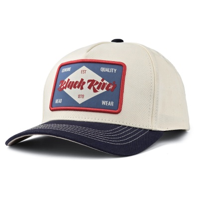 Caps - Black River Atlanta Cotton Snapback (off-white/marineblå)