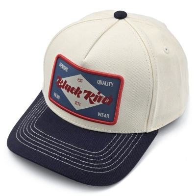 Caps - Black River Atlanta Cotton Snapback (off-white/marineblå)