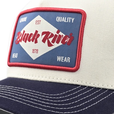 Caps - Black River Atlanta Cotton Snapback (off-white/marineblå)