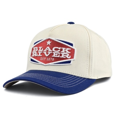 Caps - Black River Cincinnati Cotton Snapback (offwhite/blå)