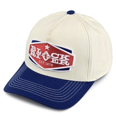 Caps - Black River Cincinnati Cotton Snapback (offwhite/blå)
