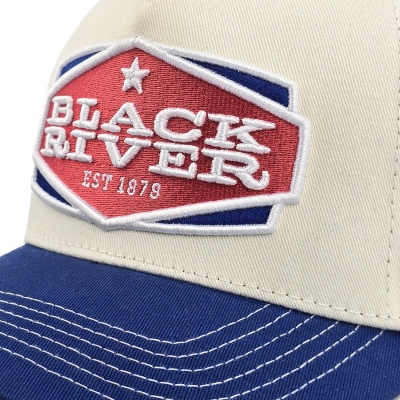 Caps - Black River Cincinnati Cotton Snapback (offwhite/blå)
