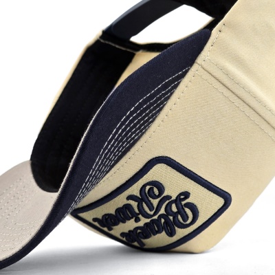 Caps - Black River Denver Cotton Snapback (krem/marineblå)