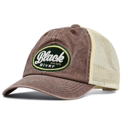 Caps - Black River Eugene Washed Trucker (brun/krem)