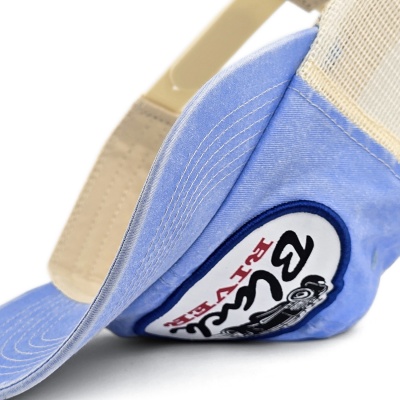 Caps - Black River Hot Rod Washed Trucker (lyseblått/krem)