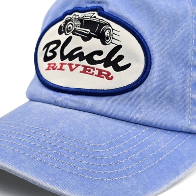 Caps - Black River Hot Rod Washed Trucker (lyseblått/krem)