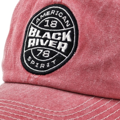 Caps - Black River Knoxville Washed Trucker (rød/kremfarget)