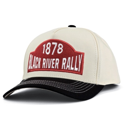 Caps - Black River Louisville Cotton Snapback (offwhite/svart)