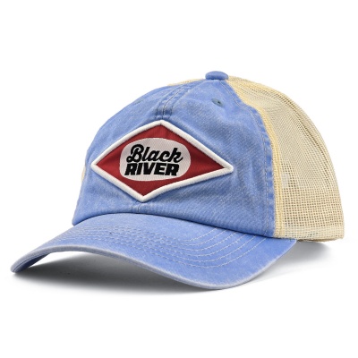 Caps - Black River Memphis Washed Trucker (lyseblått/krem)