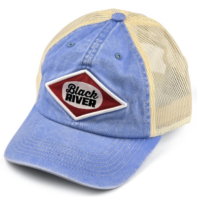 Caps - Black River Memphis Washed Trucker (lyseblått/krem)