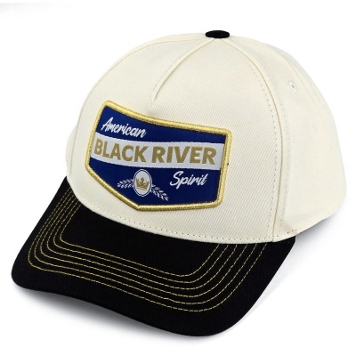 Caps - Black River Omaha Cotton Snapback (offwhite/svart)