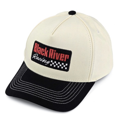 Caps - Black River Racing Cotton Snapback (offwhite/svart)