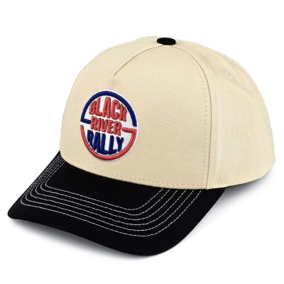 Caps - Black River Rally Cotton Snapback (krem/svart)