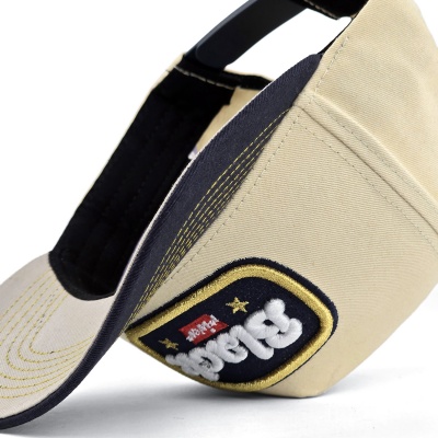 Caps - Black River Reno Cotton Snapback (krem/marineblå)