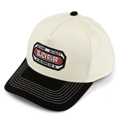 Caps - Black River Richmond Cotton Snapback (offwhite/svart)