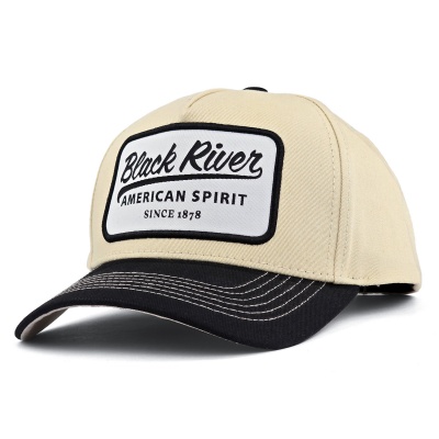 Caps - Black River Sedona Cotton Snapback (krem/svart)