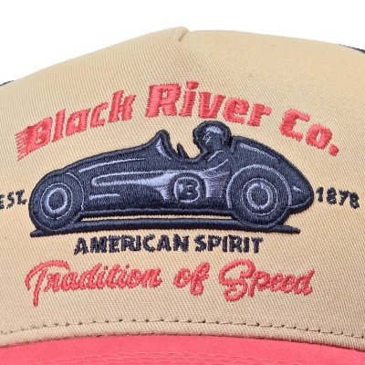 Caps - Black River Tradition Of Speed Trucker (beige/marineblå/rød)