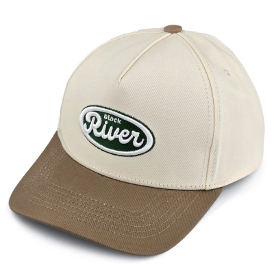 Caps - Black River Waco Cotton Snapback (off-white/kaki)