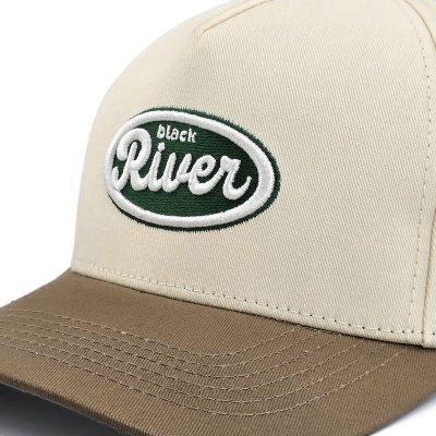 Caps - Black River Waco Cotton Snapback (off-white/kaki)