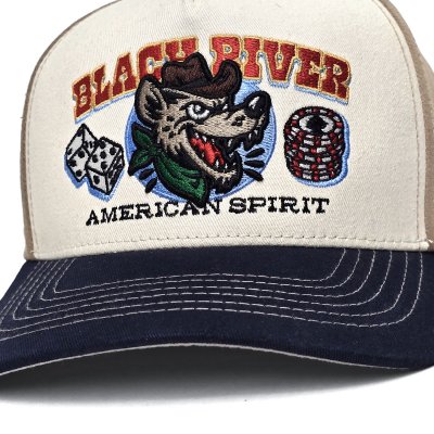 Caps - Black River Gambler Trucker (off-white/beige/marineblå)