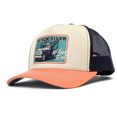 Caps - Black River Tow Trucker (krem/blå/oransje)