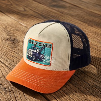 Caps - Black River Tow Trucker (krem/blå/oransje)