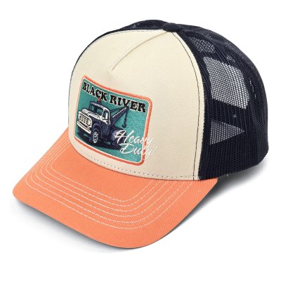 Caps - Black River Tow Trucker (krem/blå/oransje)