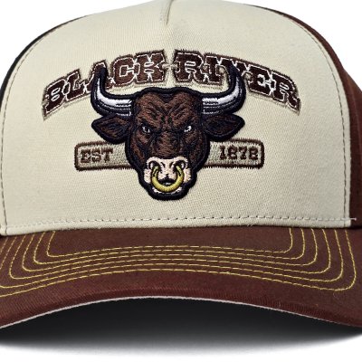 Caps - Black River Cow Trucker (krem/brun)