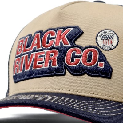 Caps - Black River Heritage Trucker (beige/marineblå)
