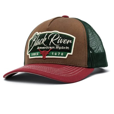 Caps - Black River Outlaw Trucker (brun/grønn/rød)