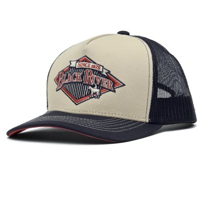 Caps - Black River Legacy Trucker (krem/marineblå)