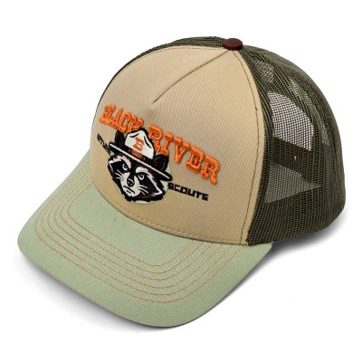 Caps - Black River Racoon Trucker (beige/grønn)