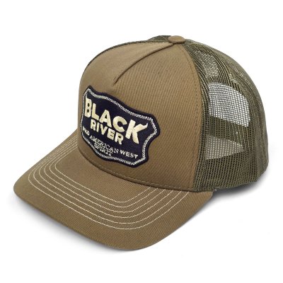 Caps - Black River Wild West Trucker (grønn/kremfarget)