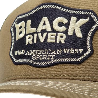 Caps - Black River Wild West Trucker (grønn/kremfarget)