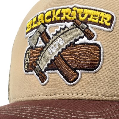 Caps - Black River Woodworker Trucker (beige/grønn/brun)