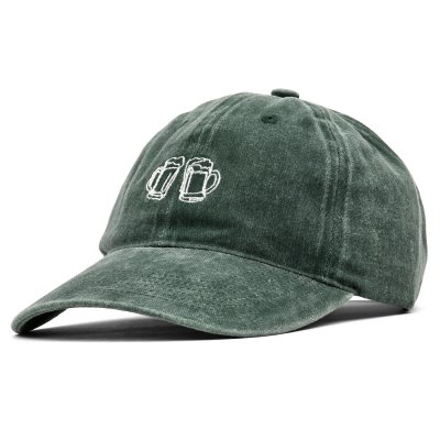 Caps - Gårda Beer Cheer Washed Cap (armygrønn)