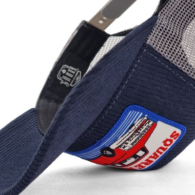 Cap - Gårda Corduroy Trucker Squarebody (blå/grå)