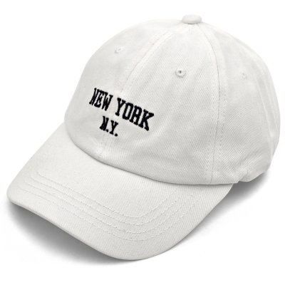 Caps - Gårda New York Dad Cap (hvit)