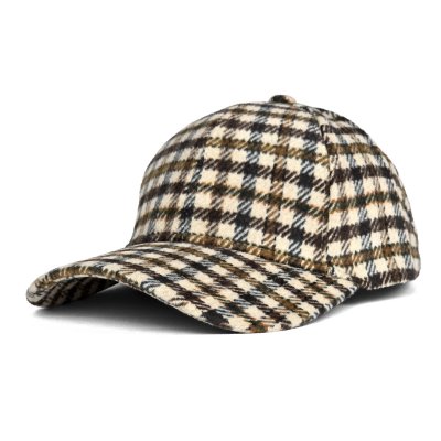 Caps - Gårda Varel Checkered Cap (beige)