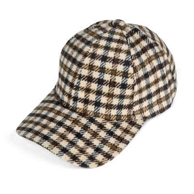 Caps - Gårda Varel Checkered Cap (beige)