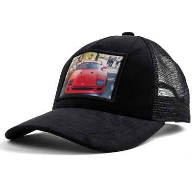 Caps - Gårda Velvet Trucker Classic Cars 7 (svart)