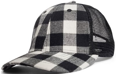 Hette - Gårda Checkered Trucker (svart og hvit)