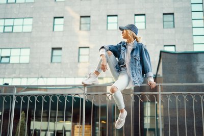 Hette - Gårda Denim Baseball Cap (blå)