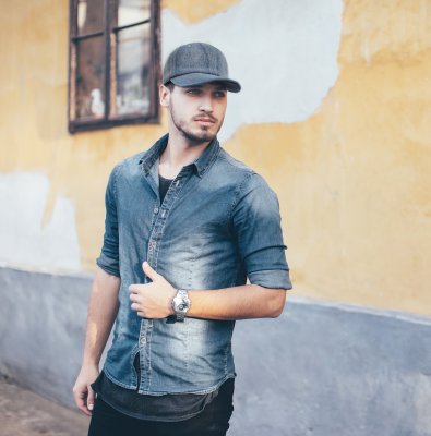 Hette - Gårda Denim Baseball Cap (blå)